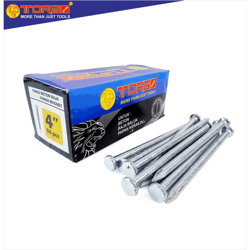 [EZM.1001326] TORA Paku Beton Putih 4 Inch - Nail Concrete White