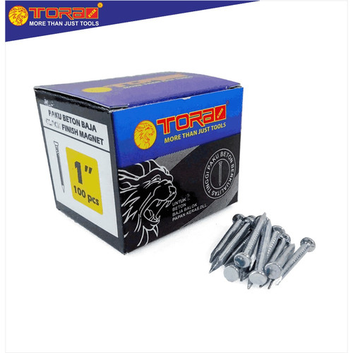 [EZM.1001327] TORA Paku Beton Putih 1 Inch - Nail Concrete White