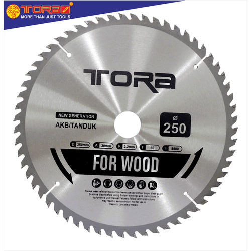 [EZM.1001394] TORA Mata Pisau Potong Kayu 10 Inch 250 x 60T TCT