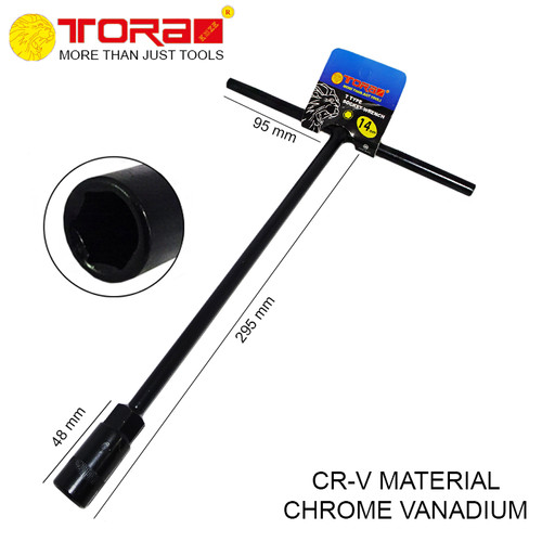 [EZM.1001414] TORA Kunci Sock T Hitam 14 mm - Wrench Socket T