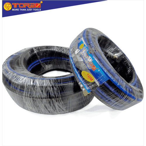 [EZM.1001421] TORA Selang Angin PVC Tekanan Tinggi 5 Layer Biru Hitam 10 Meter