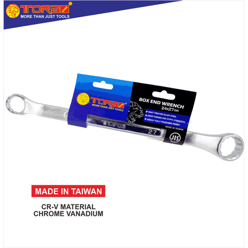 [EZM.1001443] TORA Kunci Ring 24 x 27 MM - Box End Wrench - TAIWAN