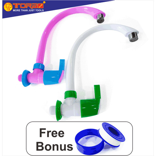 [EZM.1001482] TORA Bundling Keran Angsa PVC 1/2 Inch (2 Keran Angsa PVC + Seal Tape)