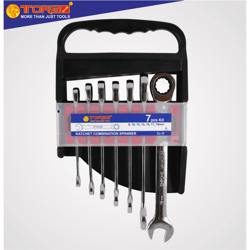 [EZM.1001513] TORA Kunci Ratchet Ring Pas 7 Pcs - Ratchet Combination Spanner