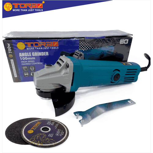 [EZM.1001517] TORA Mesin Gerinda AG 91 + Batu Potong 4" x 1 - Angle Grinder 100 mm