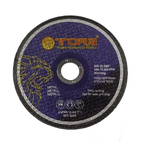 [EZM.1001523] TORA Mata Batu Potong Besi 4 Inch - Abrasive Grinding Wheel 100 x 1.6