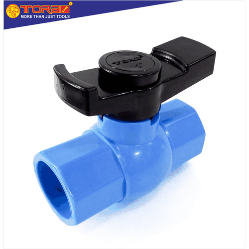 [EZM.1001554] TORA Ball Valve UPVC Octagonal 1 Inch - Stop Kran Air