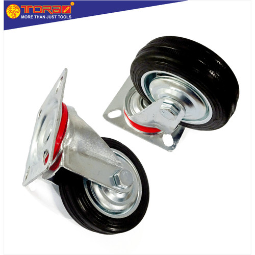 [EZM.1001610] TORA Roda Caster Karet Hidup - troli trolley lori 4 Inch