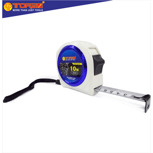 [EZM.1001631] TORA Meteran 10 Meter Putih - White Blue Body