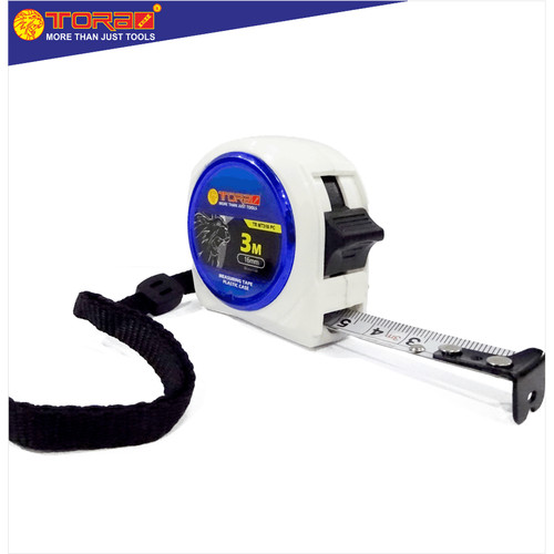 [EZM.1001634] TORA Meteran 3 Meter Putih - White Blue Body