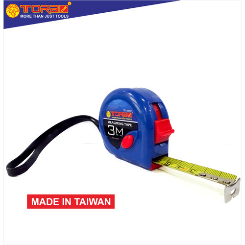 [EZM.1001637] CLEARANCE SALE TORA Meteran 3 Meter Body Biru - TAIWAN