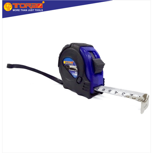 [EZM.1001639] TORA Meteran 7.5 Meter Body Karet Biru