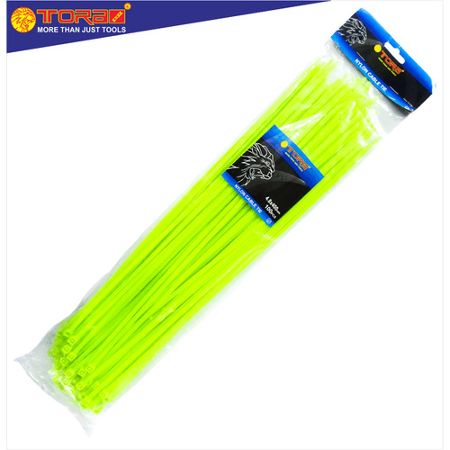 [EZM.1001684] TORA Kabel Tis Nylon 4.8 x 400 mm - Tali Ikat Warna Hijau 100 Pcs