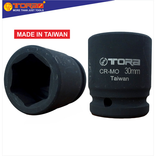 [EZM.1002438] TORA Mata Sok Shock 30 MM 3/4 DR Hitam - Socket Hand 6 PT - TAIWAN