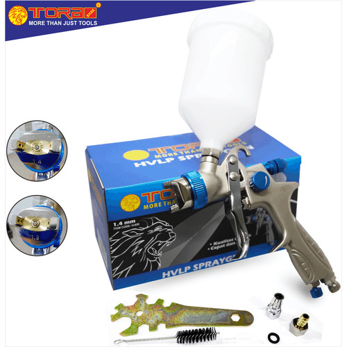 [EZM.1001730] TORA Spray gun Hvlp - Alat Semprot Cat Tabung Atas 1.3 & 1.4mm