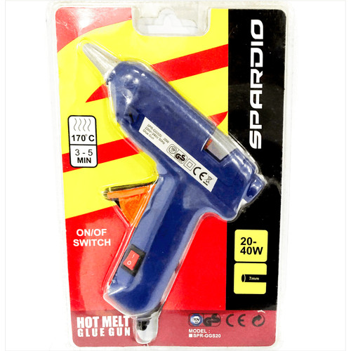 [EZM.1001767] SPARDIO Glue Gun - Alat Lem Tembak + Isi Glue Stick 20 - 40 W