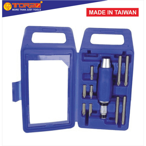 [EZM.1001784] TORA Obeng Ketok Set 10 Pcs - Impact Driver S2 - TAIWAN