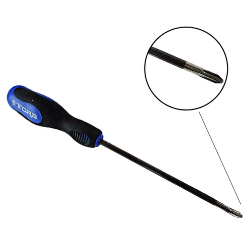 [EZM.1001801] TORA Obeng Gagang Karet - Srewdriver Blue Black Plus & Minus