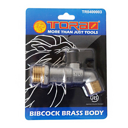 [EZM.1001838] TORA Kran Air Keran Gagang Pendek Kuningan 1/2 & 3/4 Inch