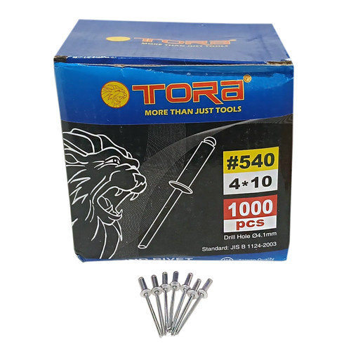 [EZM.1001844] TORA Paku Rivet Warna Silver Box 540 4 x 10 mm