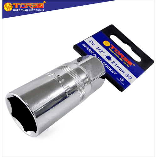 [EZM.1001896] TORA Mata Sok & Busi - Socket 1/2 DR Spark Plug 21 mm