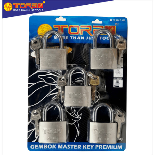 [EZM.1001898] TORA Gembok Master Key Premium - Master Key New 50 mm 5 Pcs