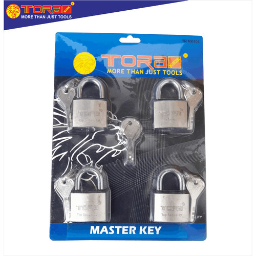[EZM.1001899] TORA Gembok Master Key Premium - Master Key New 40 mm 4 Pcs