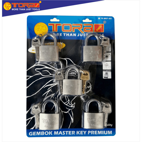 [EZM.1001900] TORA Gembok Master Key Premium - Master Key New 40 mm 5 Pcs