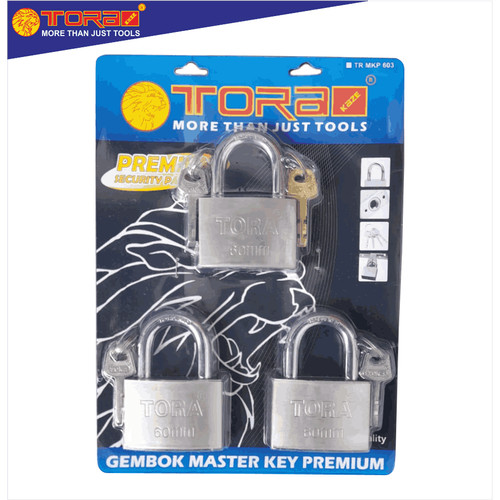 [EZM.1001903] TORA Gembok Master Key Premium - Master Key New 60 mm 3 Pcs