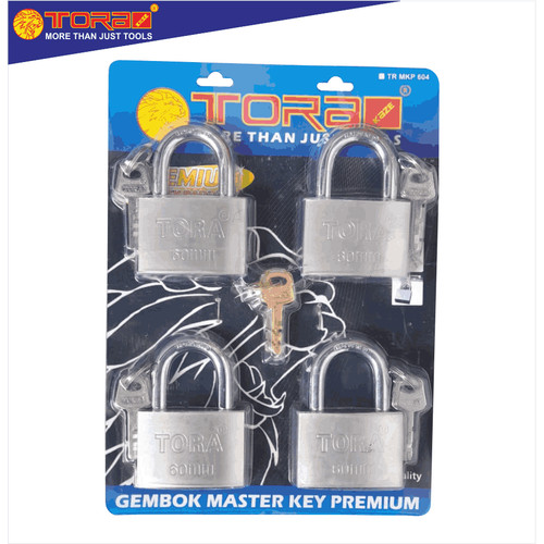 [EZM.1001904] TORA Gembok Master Key Premium - Master Key New 60 mm 4 Pcs