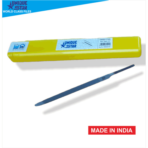 [EZM.1001906] UNIQUE STAR Slim Taper Saw File - Kikir Segitiga 3.5 Inch - INDIA