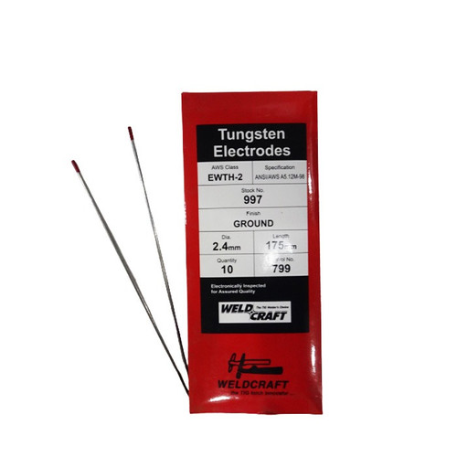 [EZM.1001933] WELDCRAFT Tungsten Electrodes 2.4 x 175 mm - Satuan / 1 Pc