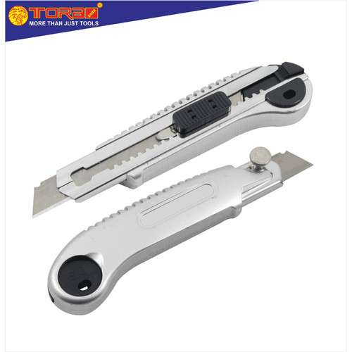 [EZM.1001952] TORA Pisau Cutter Gagang Silver 18mm