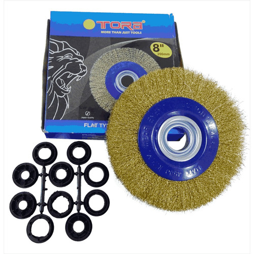 [EZM.1001954] TORA Wire Wheel Flat - Sikat Kawat Flat 8 Inch 200mm
