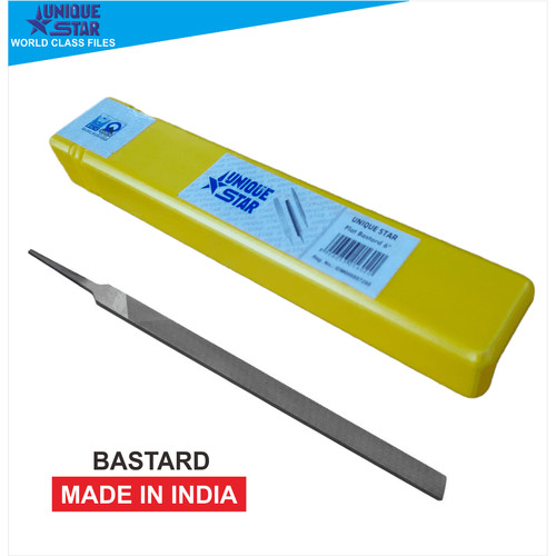 [EZM.1002116] UNIQUE STAR Flat File Bastard - Kikir Flat Kasar 4 , 6 , 8" - INDIA