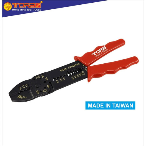 [EZM.1002151] TORA Tang Skun Kabel Gagang Merah - Crimping Tools 9 Inch - Taiwan