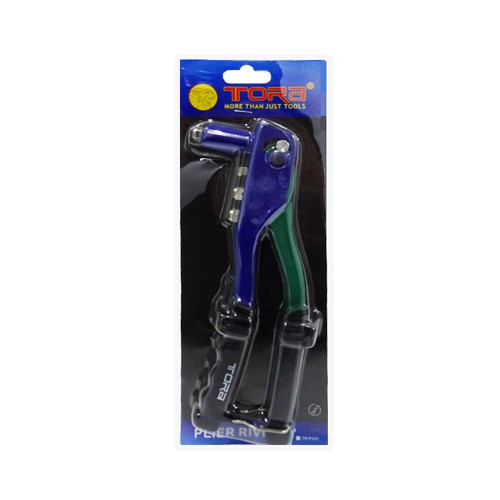 [EZM.1002159] TORA Tang Rivet - Hand Riveter Blue Green Handle 9 Inch