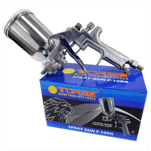 [EZM.1002269] TORA Spray Gun Satin Colour F100G - Alat Semprot Cat Tabung Atas