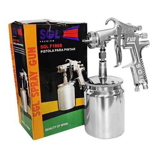 [EZM.1002274] SGL Spray Gun F100S Fine Polishing - Alat Semprot Cat Tabung Bawah
