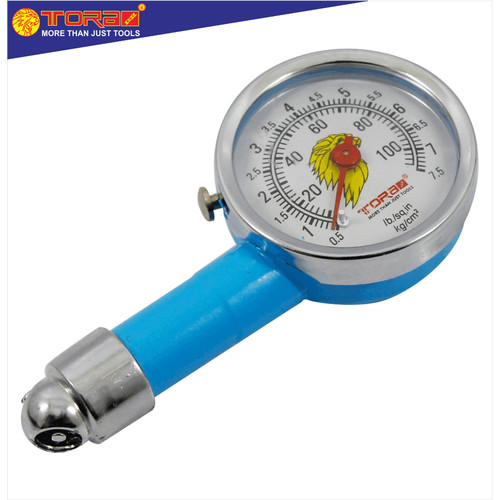 [EZM.1002488] TORA Alat Ukur Ban Alat Ukur Tekanan Angin Warna Biru 4 Inch