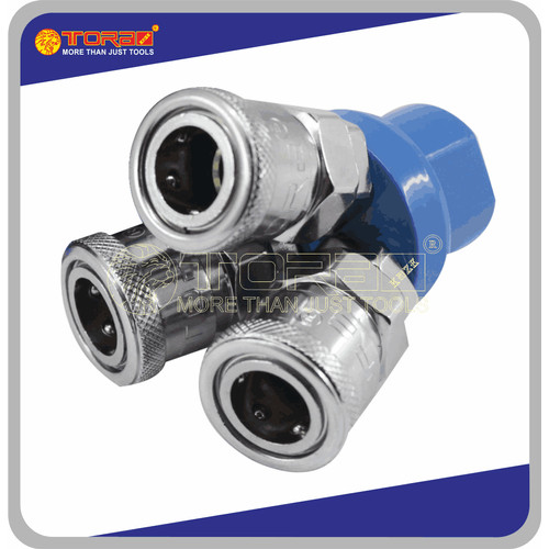 [EZM.1002281] TORA Coupler 3 Cabang - Kopler Nepel Kompresor Cabang Female