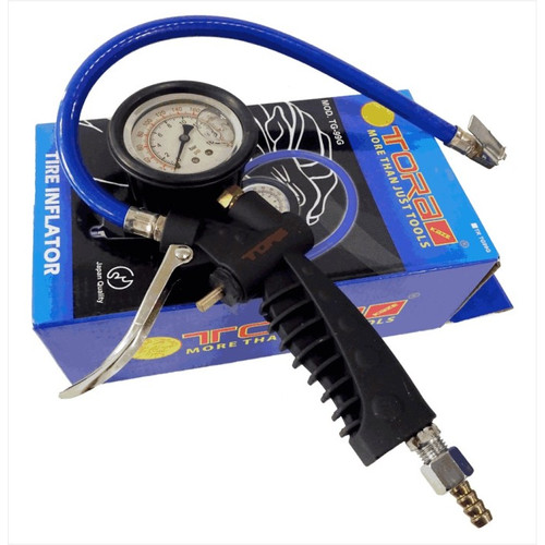 [EZM.1000057] TORA Gauge Inflator With Oil Dark Blue TG99G - Isian Angin Oli 12 Bar