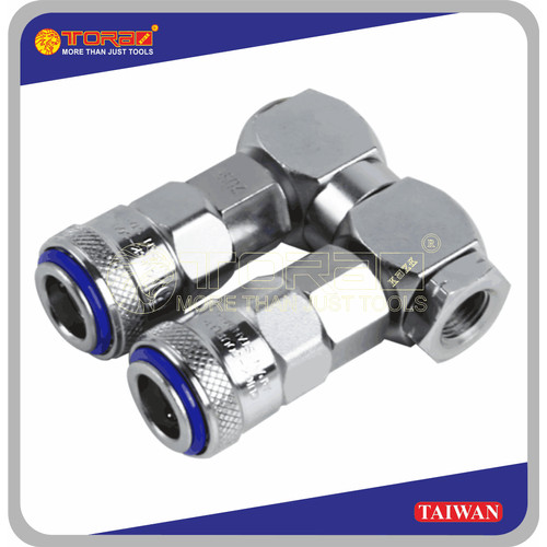 [EZM.1002289] TORA Coupler 2 Way Swivel - Kopler 2 Cabang 1/4 Inch - Taiwan