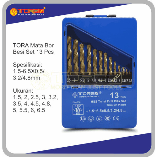 [EZM.1002295] TORA Mata Bor Besi Set 13 Pcs