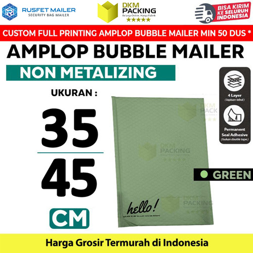 [EZO.9200147] Amplop Bubble Wrap Security Mailer Envelope Bag 35x45cm RUSFET /SATUAN