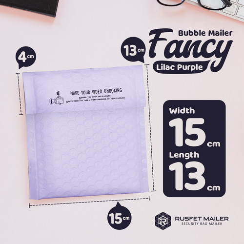 [EZO.9200148] Amplop Bubble Wrap Security Mailer Envelope Bag 15x13cm RUSFET /SATUAN