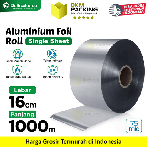 [EZO.9200165] Alumunium Foil Single Sheet Film Roll Packaging Food Grade Delkochoice