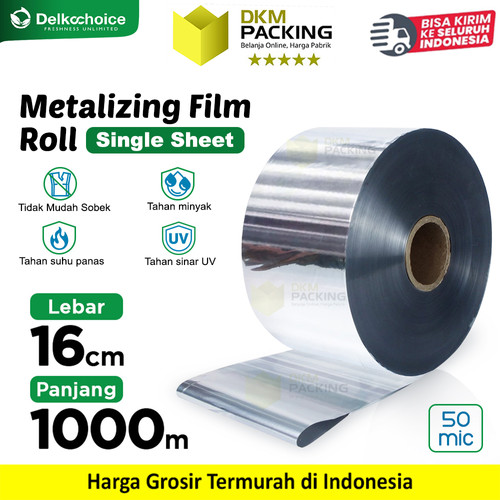 [EZO.9200166] Metalizing Foil Single Sheet Film Roll Packaging FoodGrade Delkochoice