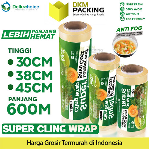 [EZO.9200342] Super Cling Wrap Plastik Food Wrapping Pembungkus Makanan DELKOCHOICE