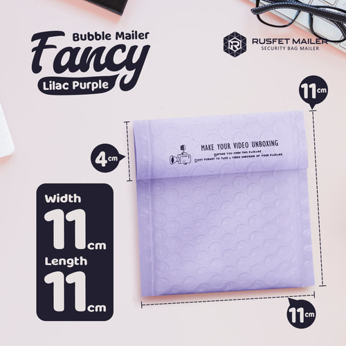 [EZO.9200365] Amplop Bubble Mailer Bag 11x11cm Polybubble Bubblewrap Envelope RUSFET